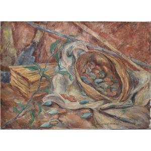 Luc Albert Moreau "the Almonds" 1927 Oil On Canvas 50x65